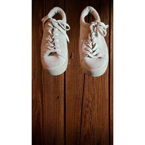 Steve‎ Madden Platform Sneakers Women Size 7B Brown Suede Casual Streetwear